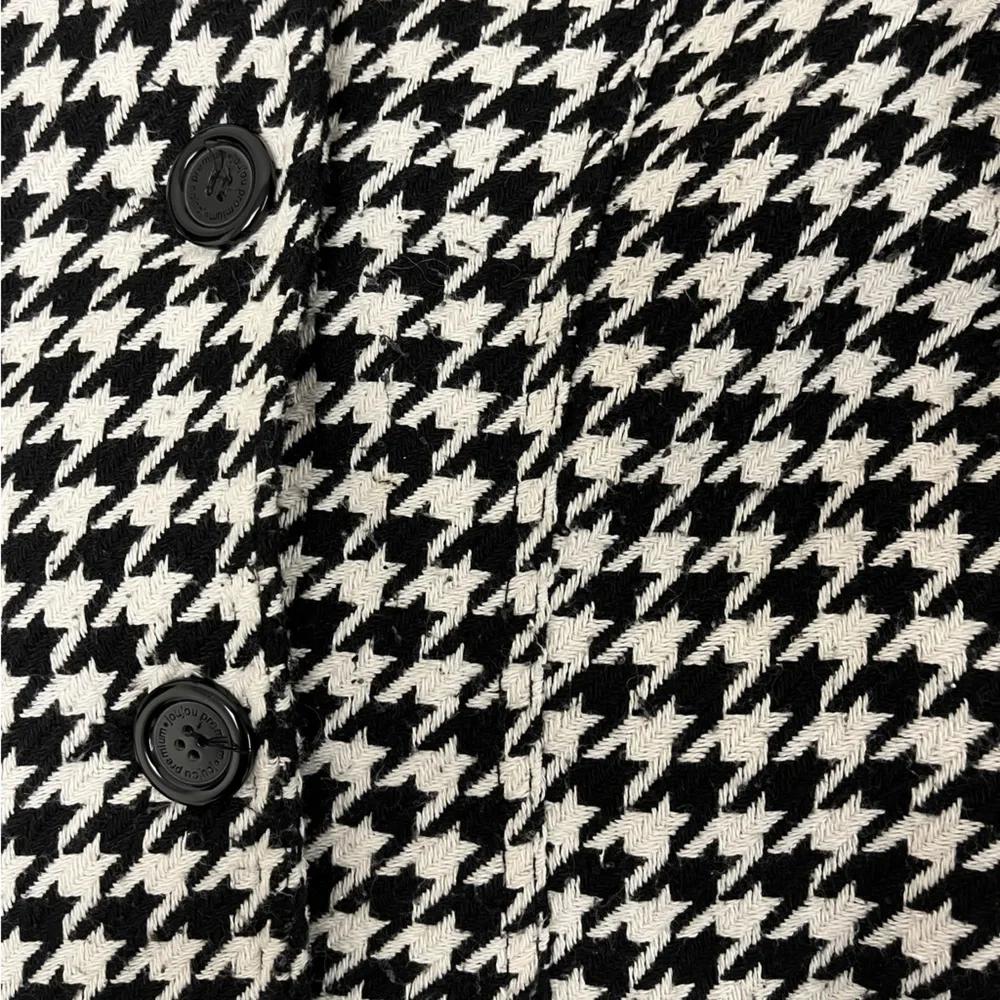 JouJou Fashion Houndstooth mid-length Peacoat (Pea Coat) - Picture 8 of 12